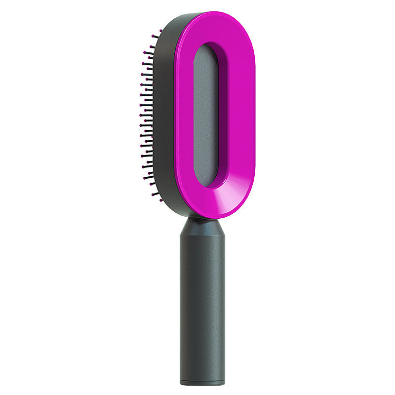 Self-Cleaning Hair Brush – Airbag Scalp Massage & Anti-Static Detangling Comb