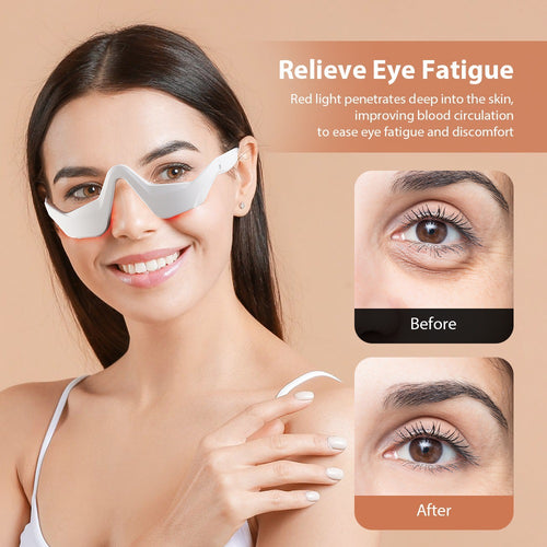 Eye Massager Glasses – EMS & Red Light Therapy for Eye Fatigue Relief