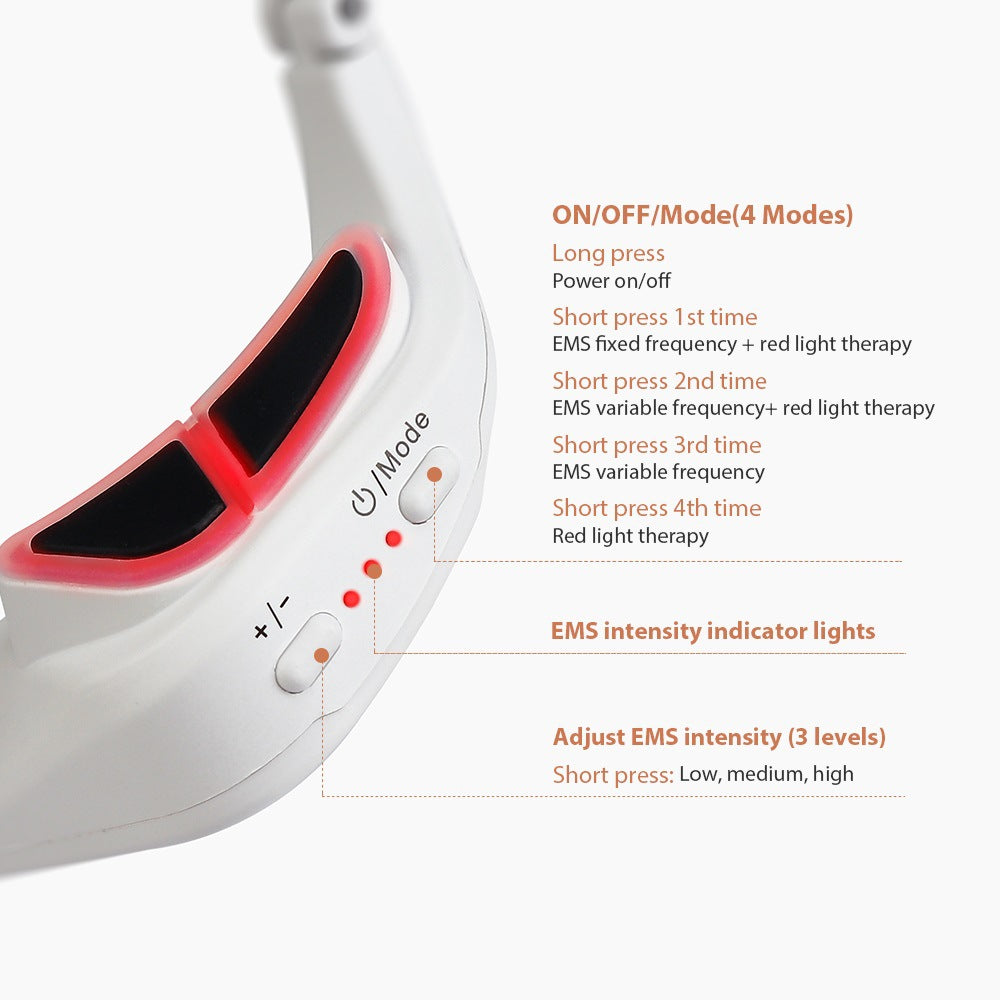 Eye Massager Glasses – EMS & Red Light Therapy for Eye Fatigue Relief