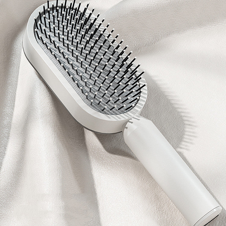 Self-Cleaning Hair Brush – Airbag Scalp Massage & Anti-Static Detangling Comb